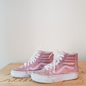 Girls size 12 pink Vans